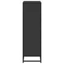 vidaXL fekete szerelt fa könyvszekrény 65,5x33x107,5 cm