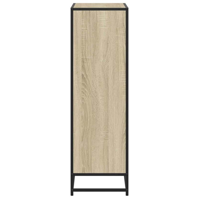 vidaXL sonoma tölgyszínű szerelt fa könyvszekrény 65,5x33x107,5 cm