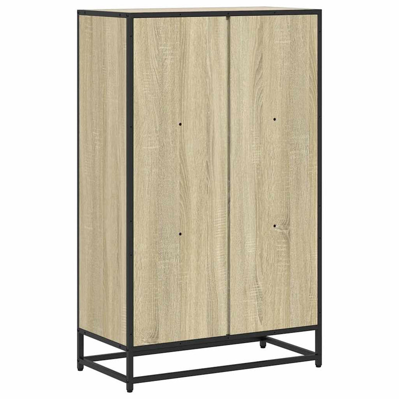 vidaXL sonoma tölgyszínű szerelt fa könyvszekrény 65,5x33x107,5 cm