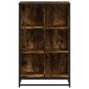 vidaXL Könyves szekrény füstölt tölgy 65,5x33x107,5 cm Gépelt fa