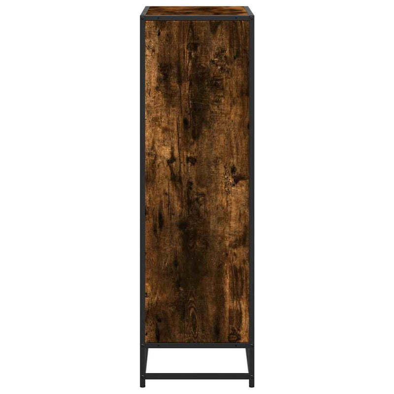 vidaXL Könyves szekrény füstölt tölgy 65,5x33x107,5 cm Gépelt fa