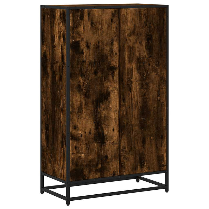 vidaXL Könyves szekrény füstölt tölgy 65,5x33x107,5 cm Gépelt fa