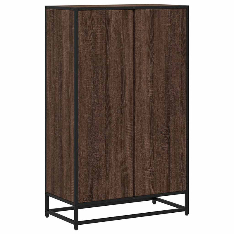 vidaXL barna tölgyszínű szerelt fa könyvszekrény 65,5x33x107,5 cm