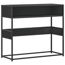 vidaXL fekete szerelt fa tálalóasztal 90x35x80 cm