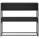 vidaXL fekete szerelt fa tálalóasztal 90x35x80 cm