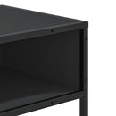 vidaXL fekete szerelt fa tálalóasztal 90x35x80 cm
