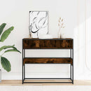 vidaXL füstös tölgy színű szerelt fa tálalóasztal 90x35x80 cm