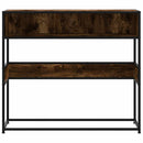 vidaXL füstös tölgy színű szerelt fa tálalóasztal 90x35x80 cm