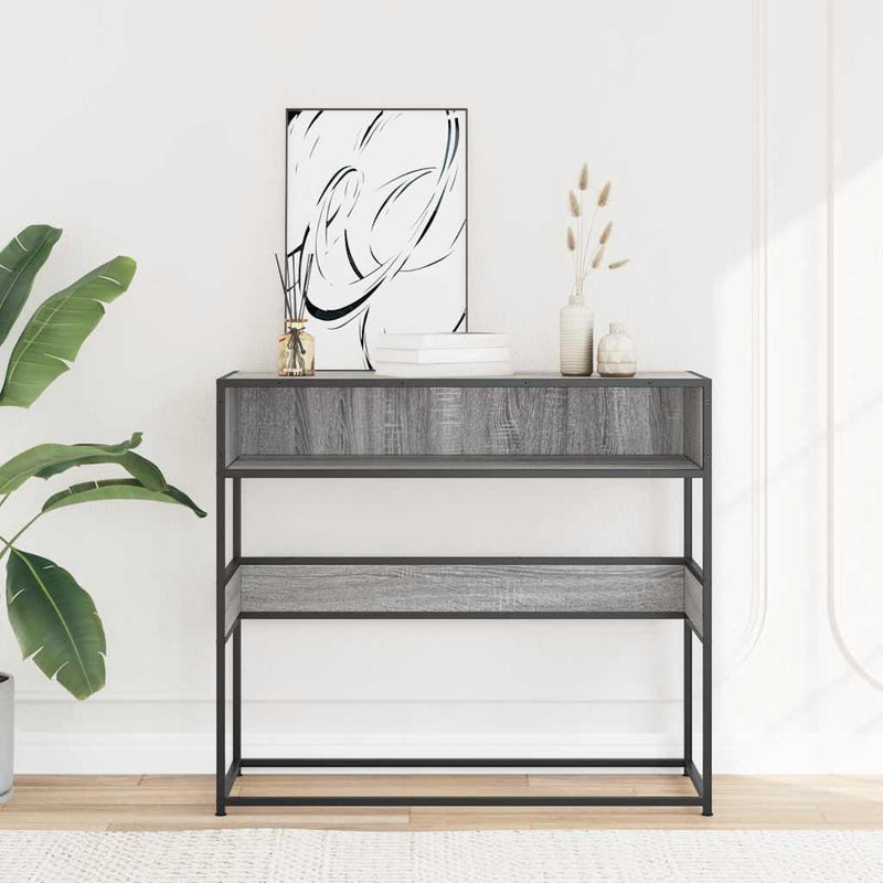 vidaXL szürke sonoma színű szerelt fa tálalóasztal 90x35x80 cm