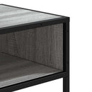 vidaXL szürke sonoma színű szerelt fa tálalóasztal 90x35x80 cm