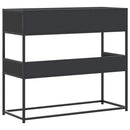 vidaXL fekete szerelt fa tálalóasztal 90x35x80 cm