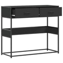 vidaXL fekete szerelt fa tálalóasztal 90x35x80 cm