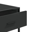 vidaXL fekete szerelt fa tálalóasztal 90x35x80 cm
