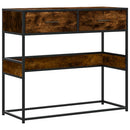 vidaXL füstös tölgy színű szerelt fa tálalóasztal 90x35x80 cm