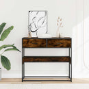 vidaXL füstös tölgy színű szerelt fa tálalóasztal 90x35x80 cm