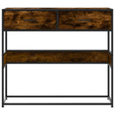 vidaXL füstös tölgy színű szerelt fa tálalóasztal 90x35x80 cm