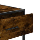 vidaXL füstös tölgy színű szerelt fa tálalóasztal 90x35x80 cm