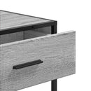 vidaXL szürke sonoma színű szerelt fa tálalóasztal 90x35x80 cm