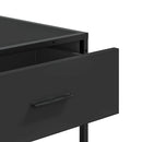 vidaXL fekete szerelt fa tálalóasztal 90x35x80 cm