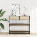 vidaXL sonoma tölgy színű szerelt fa tálalóasztal 90x35x80 cm