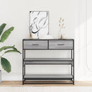 vidaXL szürke sonoma színű szerelt fa tálalóasztal 90x35x80 cm