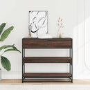 vidaXL barna tölgyszínű szerelt fa tálalóasztal 90x35x80 cm