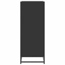 vidaXL fekete szerelt fa cipőtároló szekrény 48x38x97,5 cm