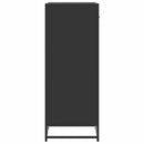 vidaXL fekete szerelt fa cipőtároló szekrény 48x38x97,5 cm