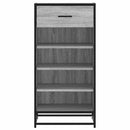 vidaXL szürke sonoma színű szerelt fa cipőtartó 48x38x97,5 cm