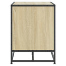 vidaXL cipőpad Sonoma tölgy 100x40x53,5 cm Gépi fa és fém