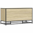 vidaXL cipőpad Sonoma tölgy 100x40x53,5 cm Gépi fa és fém