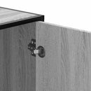 vidaXL cipőpad szürke Sonoma 100x40x53,5 cm Gépi fa és fém