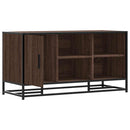 vidaXL cipőpad barna tölgy 100x40x53,5 cm Gépi fa és fém