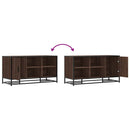 vidaXL cipőpad barna tölgy 100x40x53,5 cm Gépi fa és fém