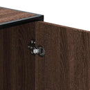 vidaXL cipőpad barna tölgy 100x40x53,5 cm Gépi fa és fém