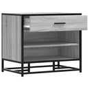 vidaXL cipőpad szürke Sonoma 60x40x53,5 cm Gépi fa és fém