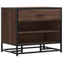 vidaXL cipőpad barna tölgy 60x40x53,5 cm Gépi fa és fém