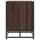 vidaXL cipőpad barna tölgy 60x40x53,5 cm Gépi fa és fém