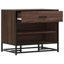 vidaXL cipőpad barna tölgy 60x40x53,5 cm Gépi fa és fém