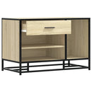 vidaXL cipőpad Sonoma tölgy 80x40x53,5 cm Gépelt fa és fém