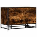 vidaXL cipőpad füstölt tölgy 80x40x53,5 cm fából és fémből készült