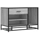 vidaXL cipőpad szürke Sonoma 80x40x53,5 cm Gépi fa és fém