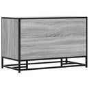 vidaXL cipőpad szürke Sonoma 80x40x53,5 cm Gépi fa és fém