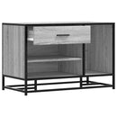 vidaXL cipőpad szürke Sonoma 80x40x53,5 cm Gépi fa és fém