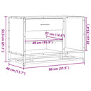 vidaXL cipőpad szürke Sonoma 80x40x53,5 cm Gépi fa és fém