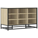 vidaXL cipőpad Sonoma tölgy 84x40x53,5 cm Gépelt fa és fém