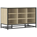 vidaXL cipőpad Sonoma tölgy 84x40x53,5 cm Gépelt fa és fém