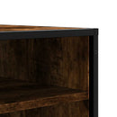 vidaXL cipőpad füstölt tölgy 84x40x53,5 cm fából és fémből készült