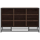 vidaXL cipőpad barna tölgy 84x40x53,5 cm Gépi fa és fém