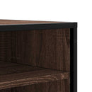 vidaXL cipőpad barna tölgy 84x40x53,5 cm Gépi fa és fém